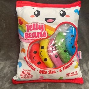 NWT Bewaltz Plush Jelly Bean Plushie / Pillow 19" missing one of the jelly beans